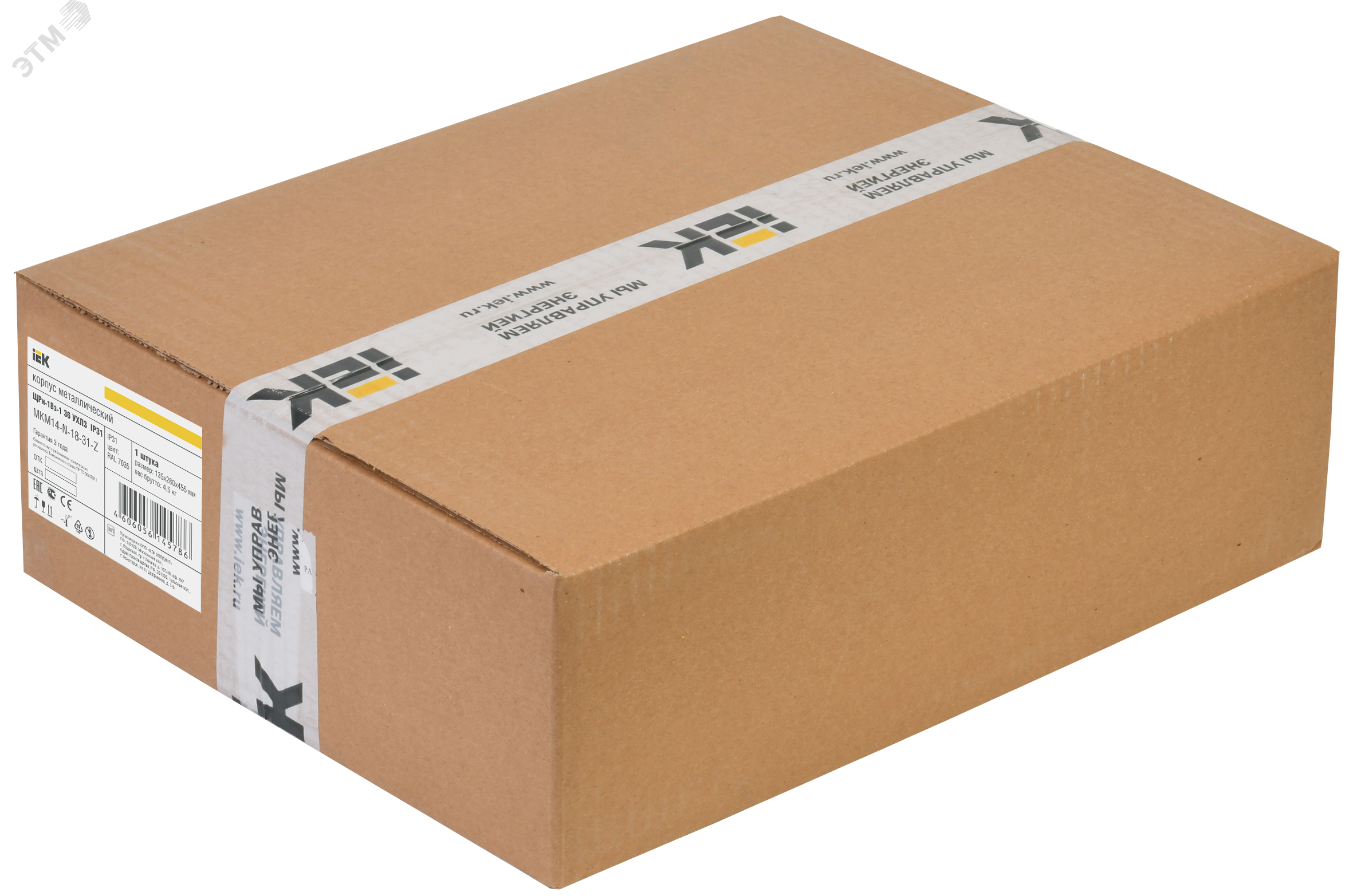 Корпус металлический ЩРн-18 (265х440х120мм) IP31 TITAN 3 MKM14-N-18-31-Z