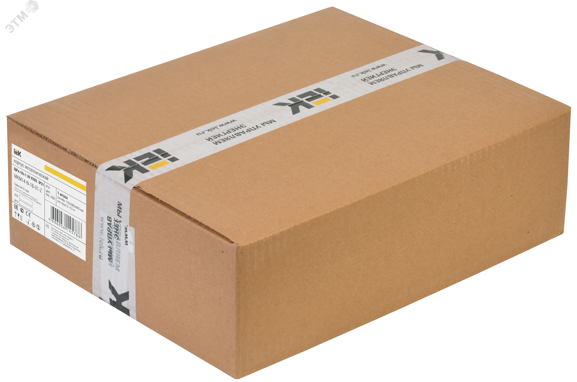 Корпус металлический ЩРн-18 (265х440х120мм) IP31 TITAN 3 MKM14-N-18-31-Z