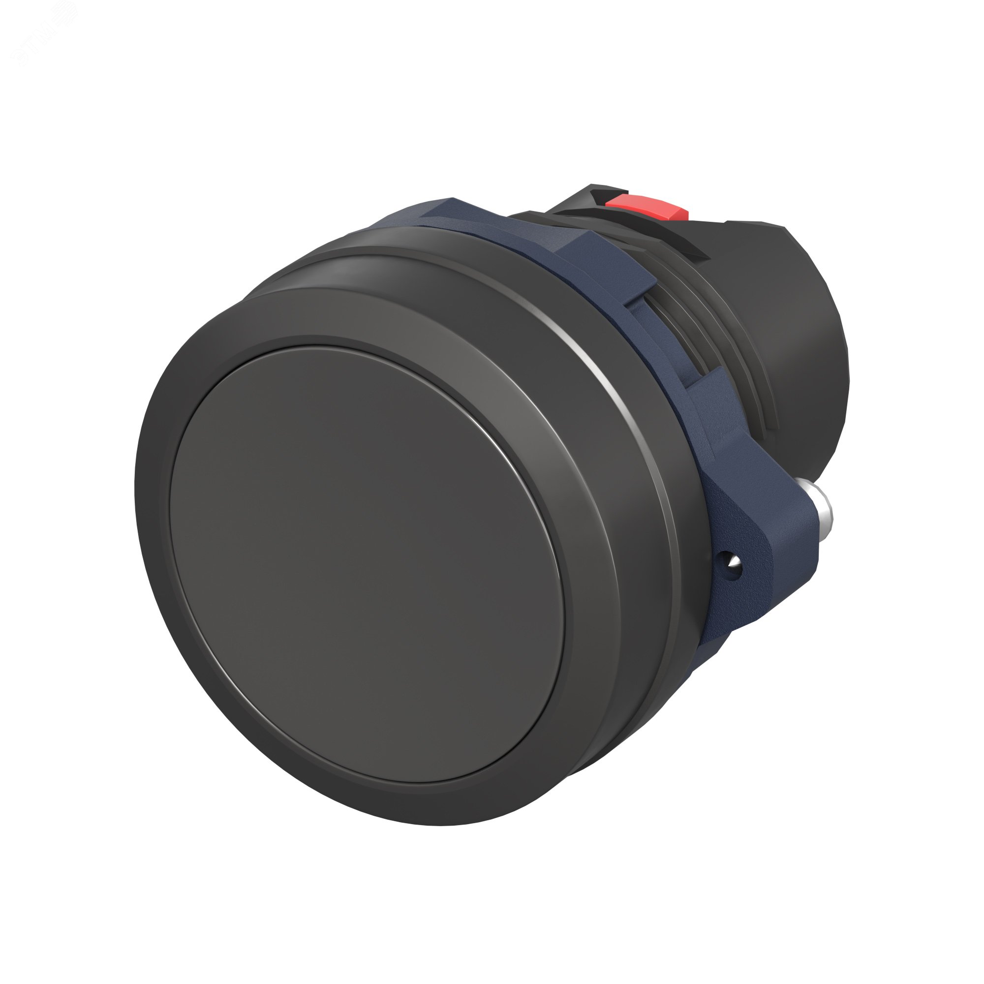 Головка кнопки плоская без фиксации, черная M22P-FMBLP