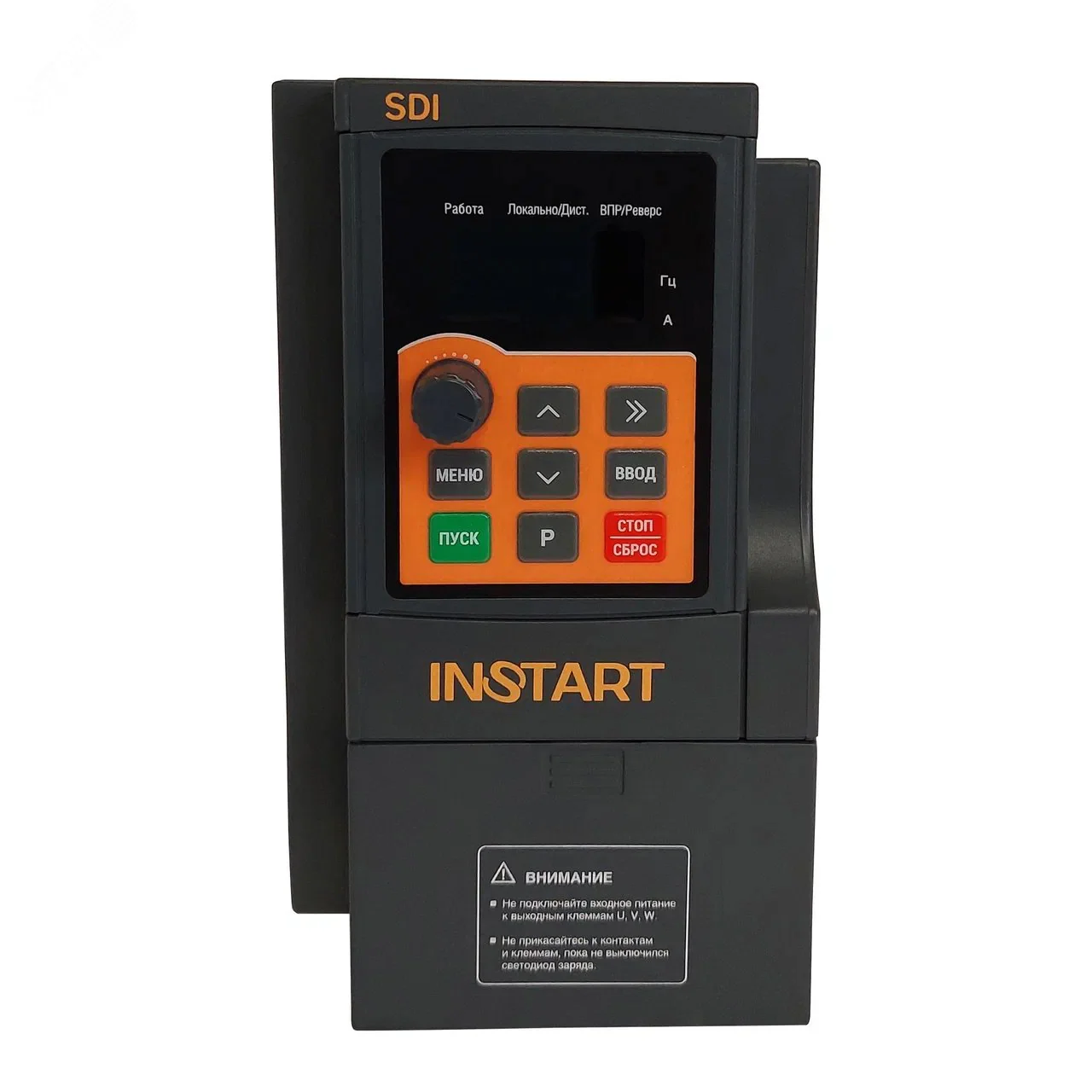 Преобразователь частоты SDI-G0.4-2B 0.4кВт, 2.1А, 1Ф, 220В-15%, 50Гц/60Гц, IP20, с панелью управления 00030100