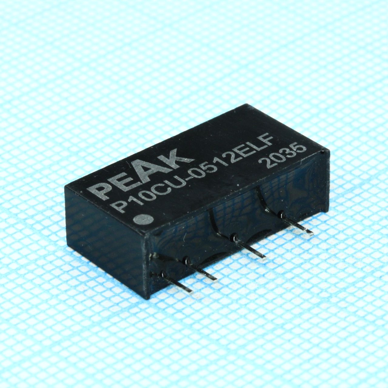 P10CU-0512ELF - Преобразователь DC/DC на печатную плату 2Вт, вход 4.5...5.5В, выход 12В/167мА, изоляция 1000В постоянного тока 19.5х6х10мм, -40°С…+85°С