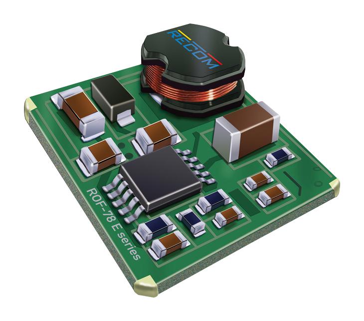 ROF-78E5.0-0.5SMD-R - Преобразователь DC/DC на печатную плату 12В/вход 24В выход 5В 0.5A 4-Pin SMD модуль лента на катушке