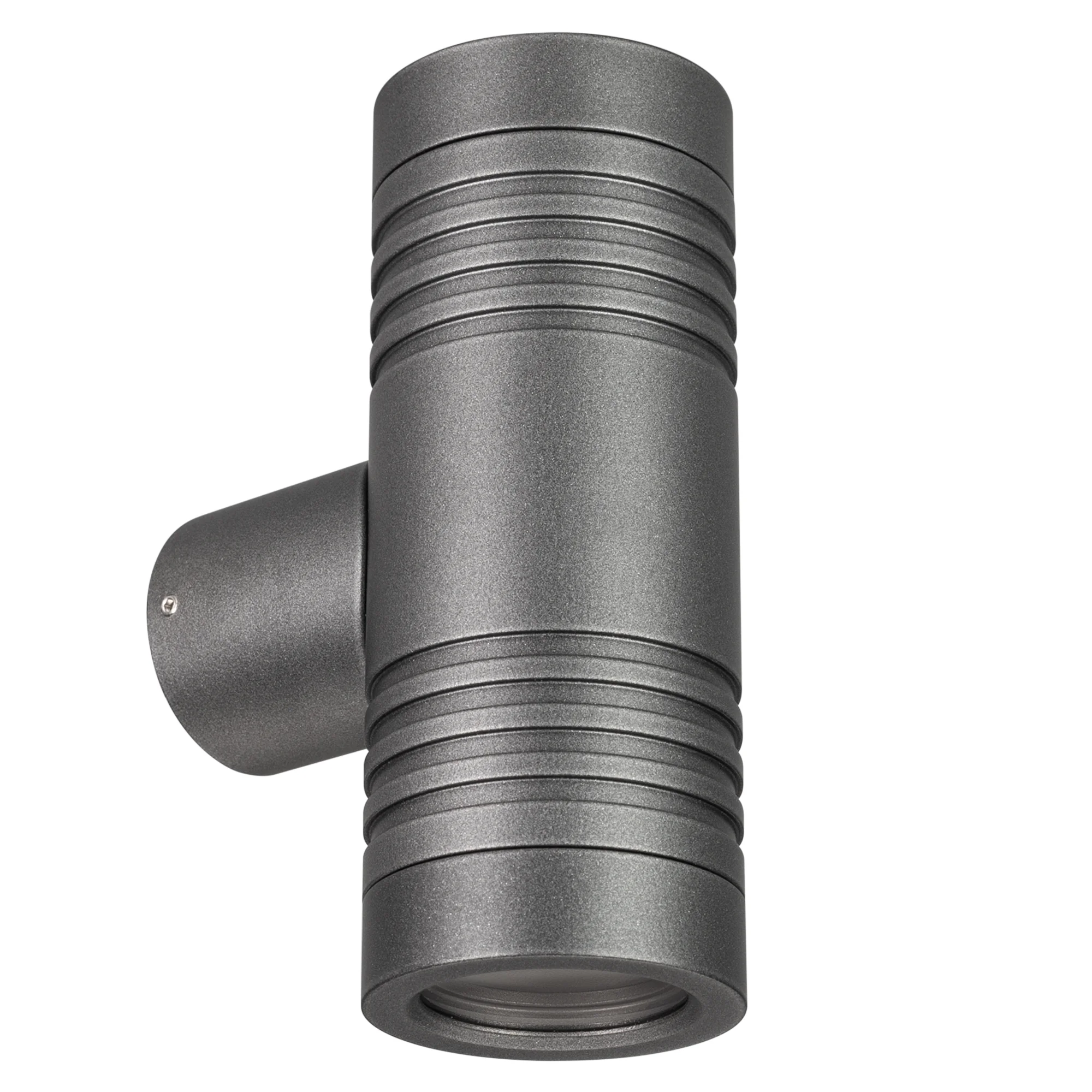 Светильник LGD-RAY-WALL-TWIN-R46-2x3W Day4000 (GR, 24 deg, 230V) 033307 - Накладной настенный светильник, свечение вверх/вниз. Мощность 7,5 Вт, св. поток 800 лм, 106 лм/Вт, дневной 4000 K, CRI>80, угол 2x24°, напряжение питания 230 В. Темно-серый фигурный
