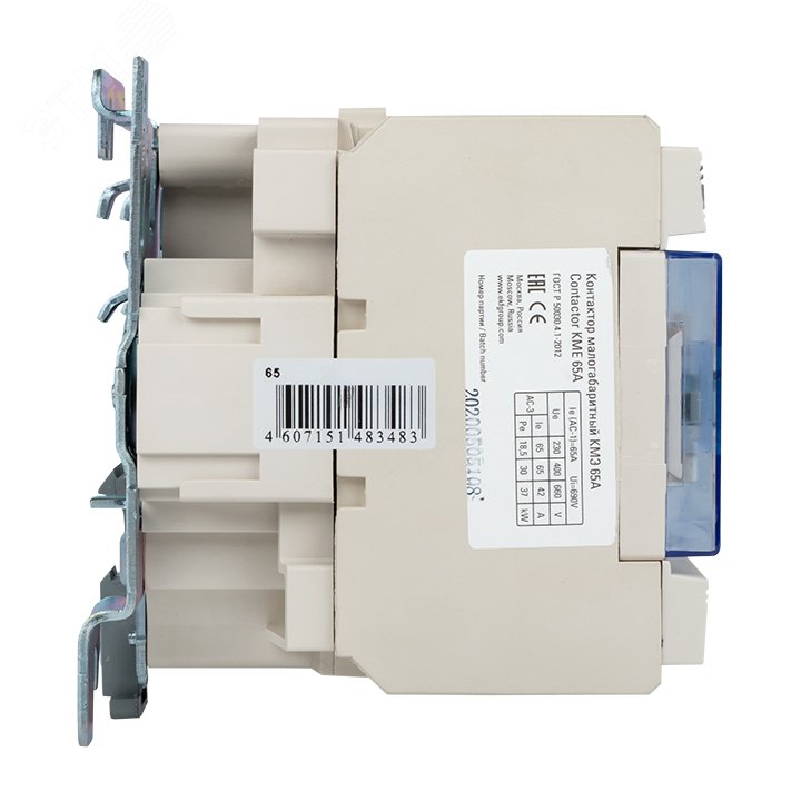 Контактор КМЭ 65А кат. 220В AC 1НО+1НЗ ctr-s-65-220