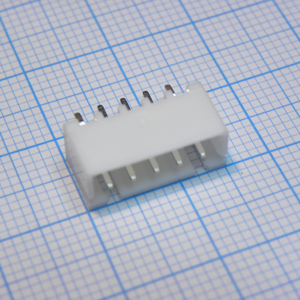 B5B-XH-A (LF)(SN) - Серия XH. Корпус разъема - вилка на плату 5 контактов, шаг 2.5мм