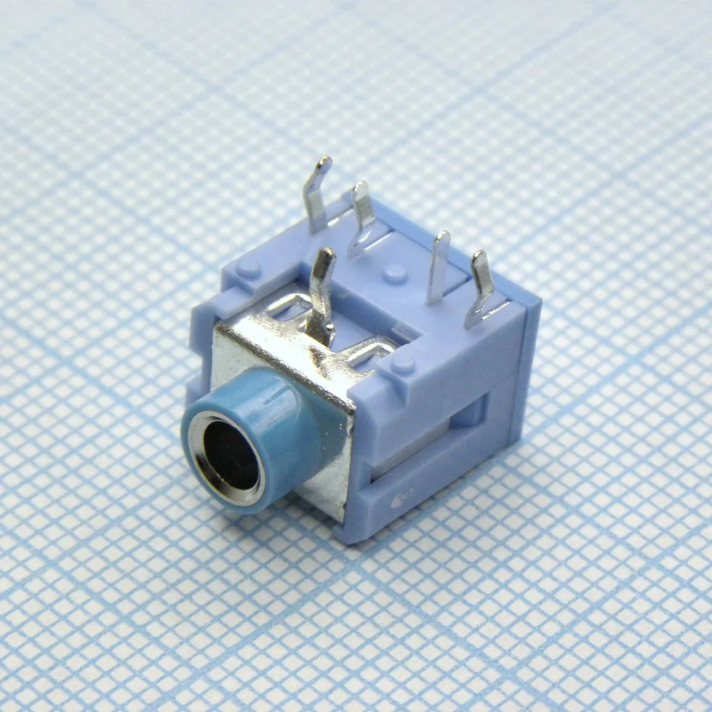 TRS 3.5 (mini jack) PJ син. - Стерео аудио гнездо 3.5 мм