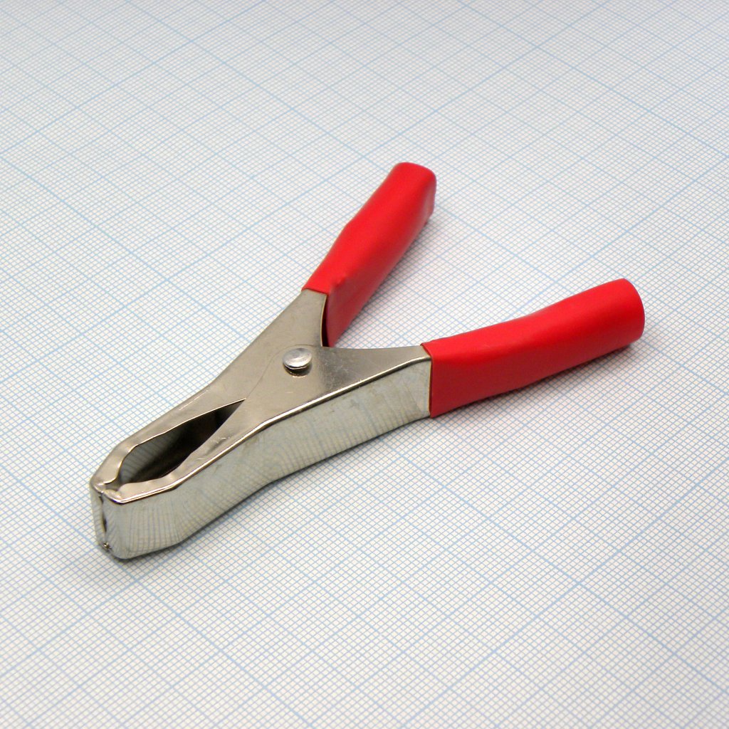 крокодил   8006 RED 50A (1232) - зажим типа крокодил