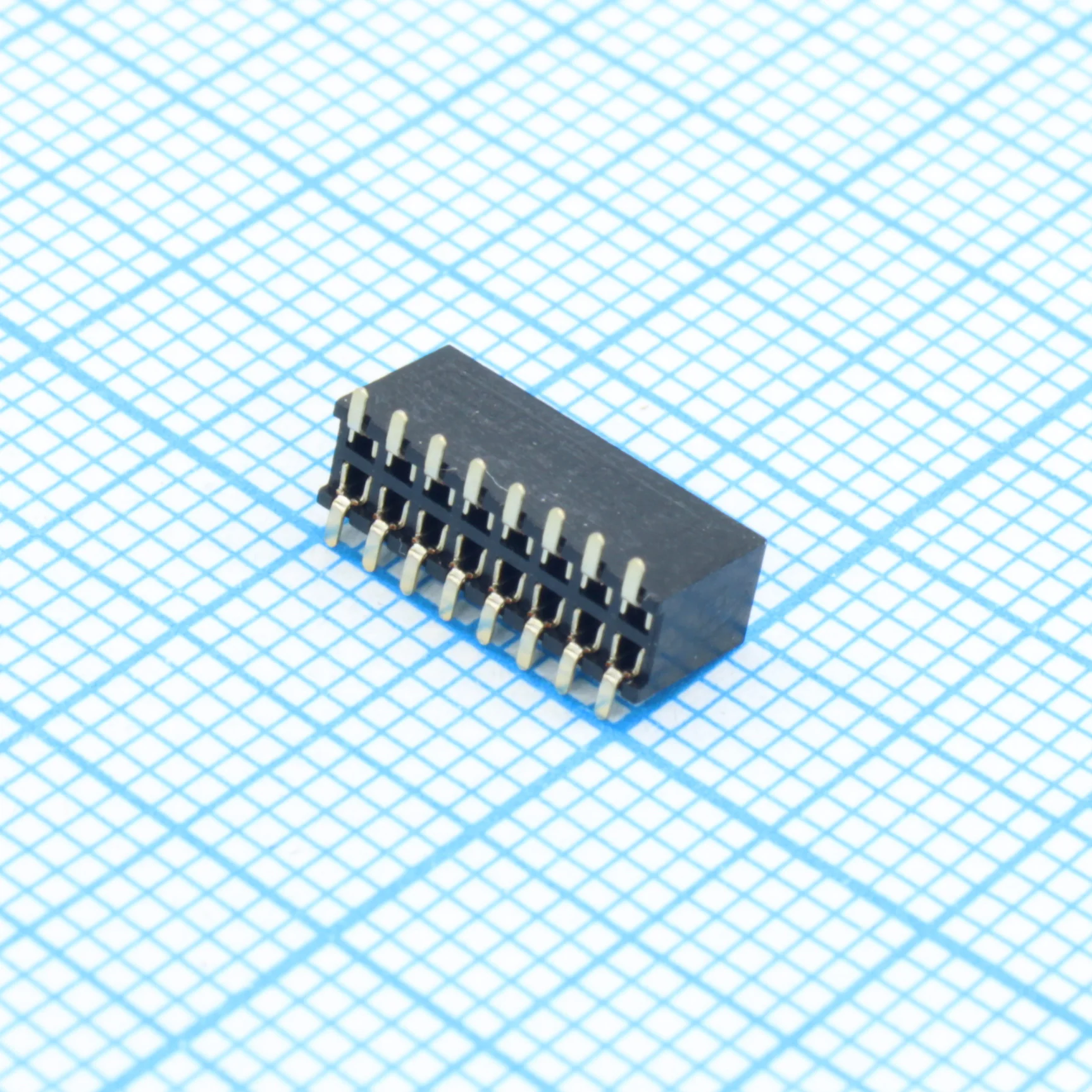 DS1065-05-2X8S8BSXB - Гнездо на плату 2х8 контактов, шаг 1.27мм, SMT, высота 4.40мм