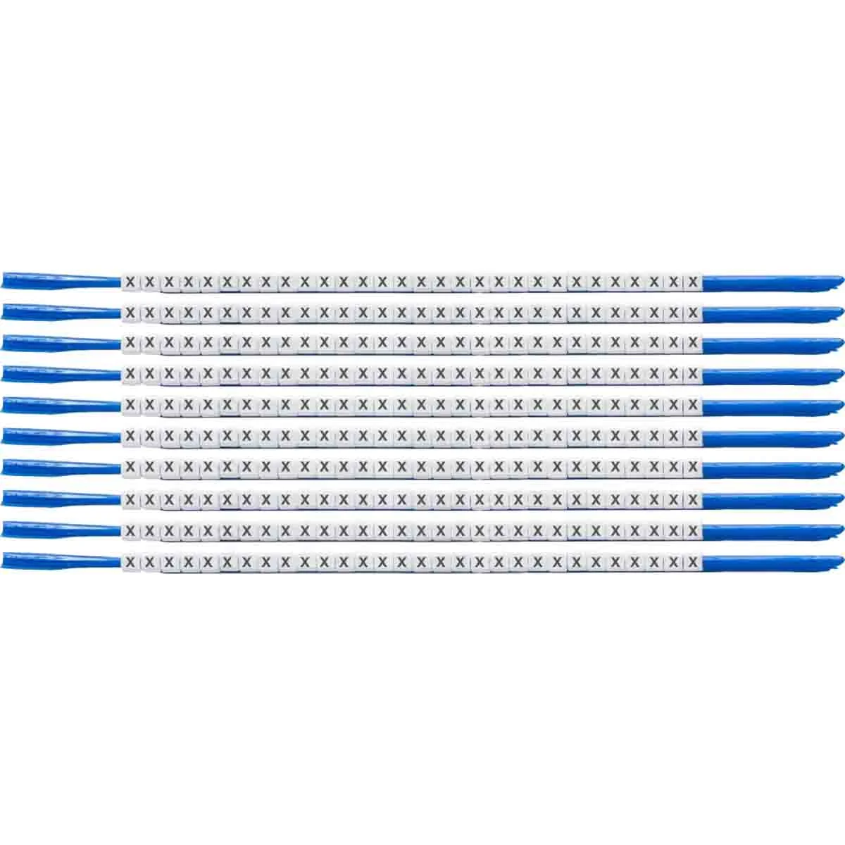 brd133033 - SCN-07-X клипсы белые, 300шт/упак, для провода 1,9-2,4мм диаметра, легенда X