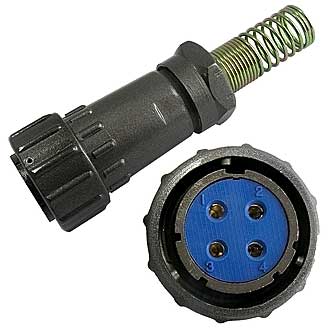 FQ24-4PIN TK-12 - Разъём быстроразъёмный SZC FQ24-4pin TK-12, 4-х контакнтый