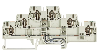 Клемма этажн. WKFN 2,5 E3/N/D/SL/35 - 3-х этажная клемма /N/D/SL/, тип фиксации провода: пружинный, номинальное сечение: 2,5 мм кв., 20A, 500V, ширина: 5 мм, цвет: серый, тип монтажа: DIN 35