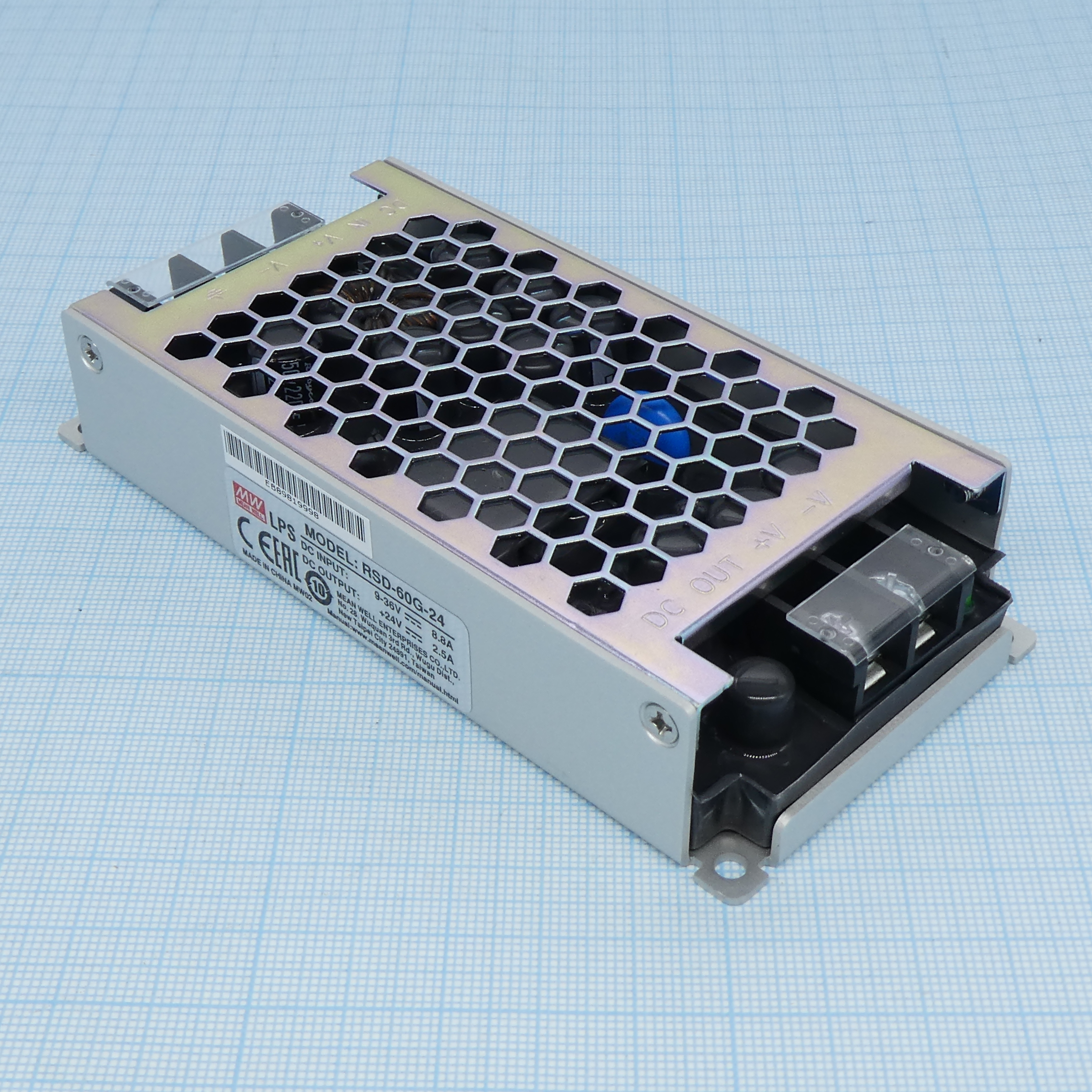 RSD-60G-24 - DC-DC, 60Вт, вход 9…36В, выход 24В/2.5А, изоляция 4000В DC, в кожухе 128х60х25мм, -40…+70°С
