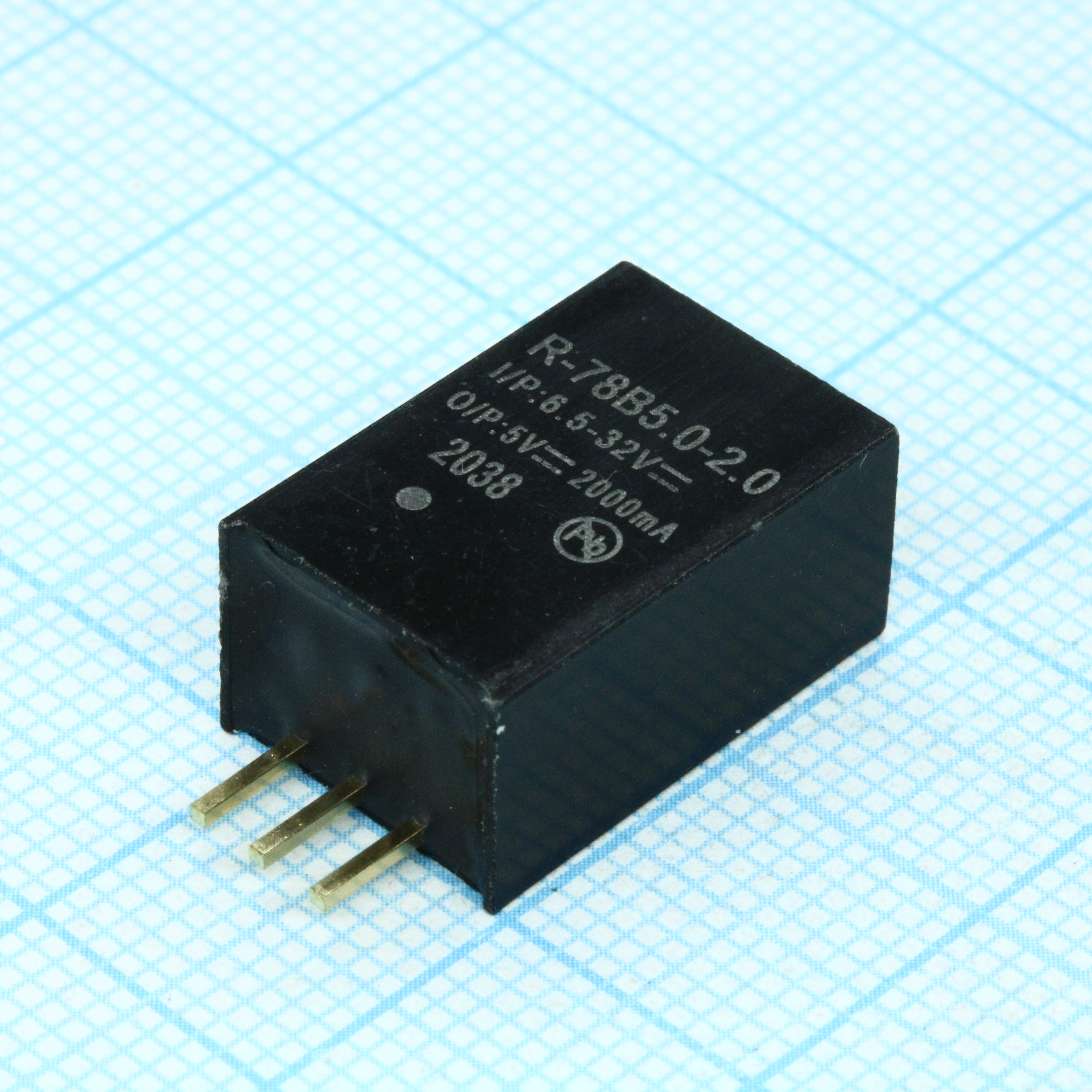 R-78B5.0-2.0 - Преобразователь DC/DC, на печатную плату вход 24В выход 5В 2А 3-Pin SIP модульный туба