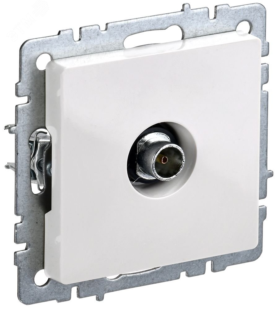 Розетка телевизионная оконечная TV СП Brite РТВ11-0-БрБ бел. BR-A10-O-K01