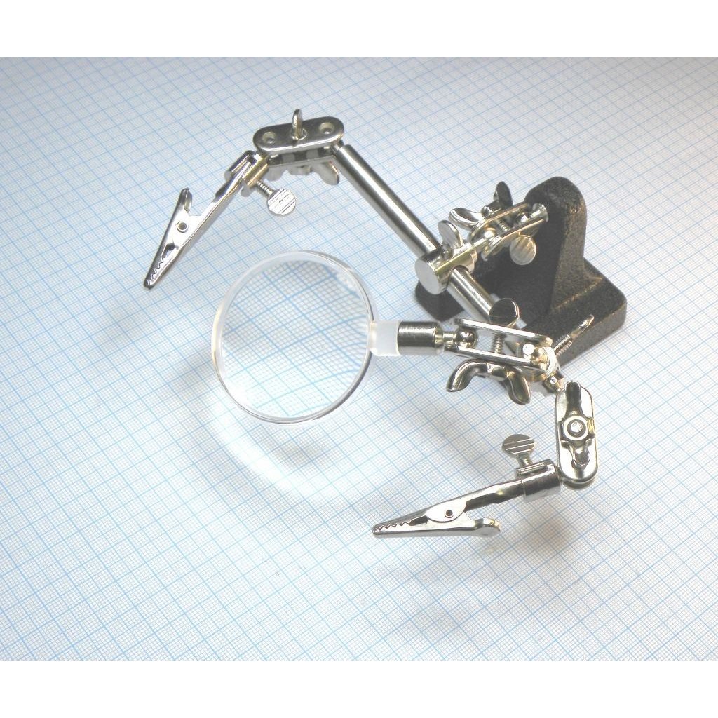 608-391A - Держатель третья рука с линзой 50мм 2.5х