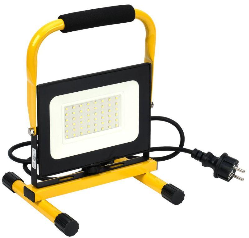 Прожектор светодиодный СДО 06-50П 6500К IP65 переносной черн. LPDO603-050-65-K02