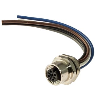 12-5F-HMZ12-10CM - Разъем цилиндрический малогабаритный 12-5F-HMZ12-10CM, 5 контактов