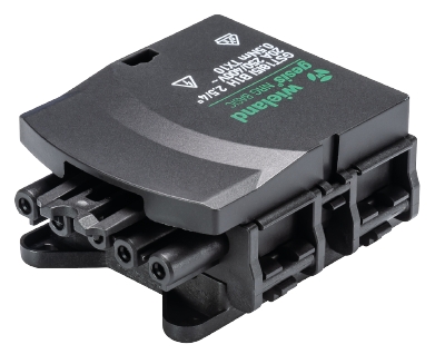 Адаптер-отвод GST18I5I B1H F7V     SW - Модуль отвода питания для плоского кабеля серия gesis NRG, 5 полюсов, подключение к модулю разъемом GST18i5, номинальное напряжение: 250V / 400V, номинальный ток: 20A, цвет: черный