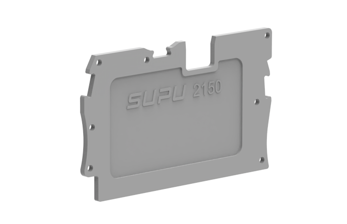 Торцевая крышка 2150-1291 - Торцевая крышка для клемм с разъемом, TA1.5, цвет: серый