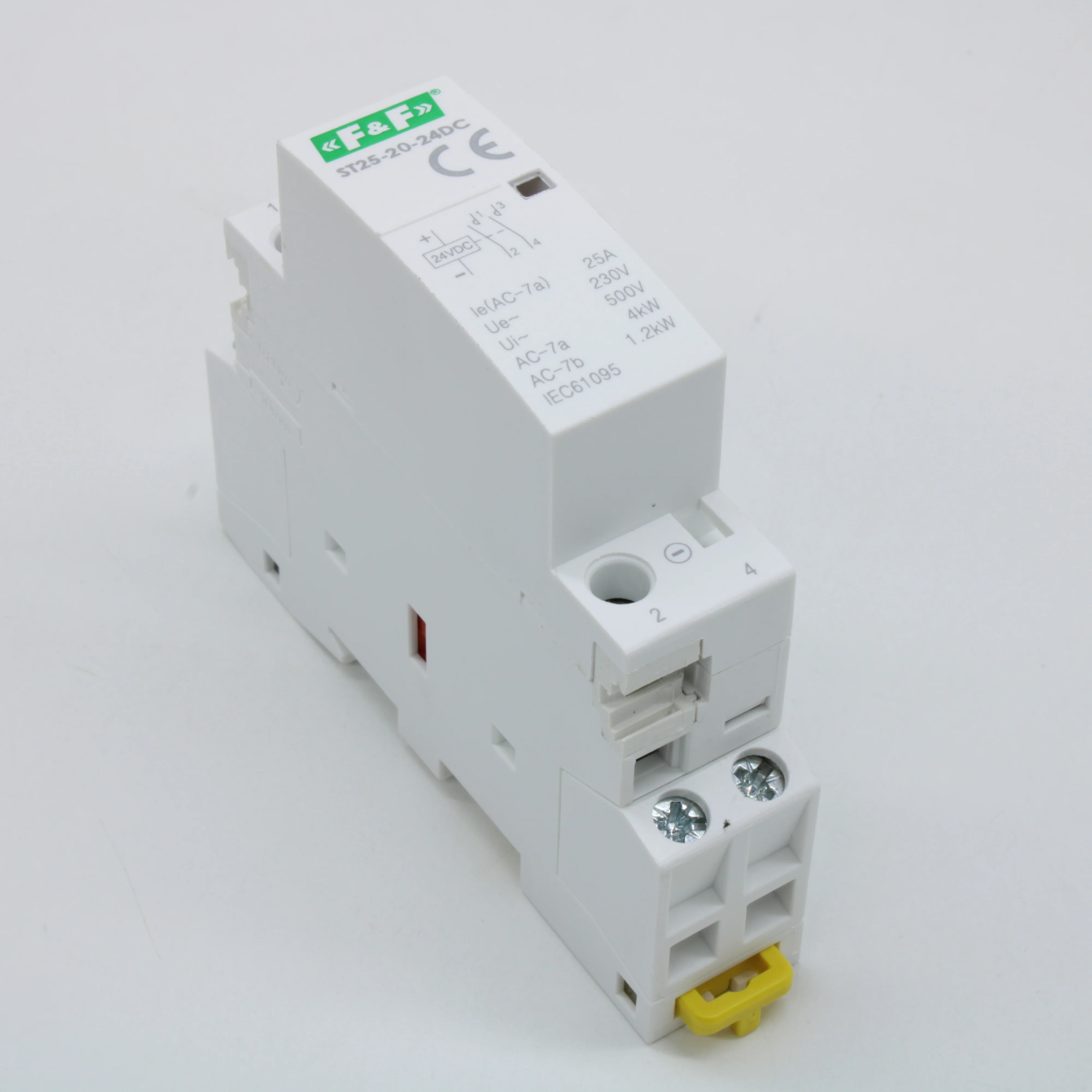 Контактор модульный ST25-20-24 DC 2НО 2.2Вт 2мод. монтаж на DIN-рейку F&F EA13.001.022