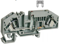 Предохранительная клемма UJ5-6CW/RDX24-I - Предохранительная клемма, флажковый предохранитель, с LED 24V, вариант 1, тип фиксации провода: пружинный, номинальное сечение: 6 мм кв., до 30A, 400V, ширина: 8 мм, цвет: серый, тип монтажа: DIN 35