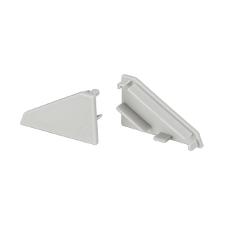 Заглушка KLUS-P45.30 FLAT левая 025971 - Заглушка правая для профиля KLUS-P45.30 под плоский экран KLUS-P45-2000 Flat. Материал пластик, серая.