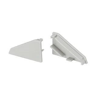 Заглушка KLUS-P45.30 FLAT левая 025971 - Заглушка правая для профиля KLUS-P45.30 под плоский экран KLUS-P45-2000 Flat. Материал пластик, серая.
