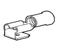 9-160463-2 - Наконечник кабельный ножевой+гнездо обжимной с изоляцией