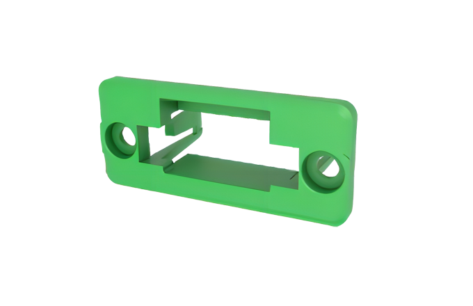 Рамка MC-CQ5.08-03 - Рамка для монтажа в панель, для разъемов MC-PB5.08H03C-K-0001, 3 полюса, цвет: зеленый