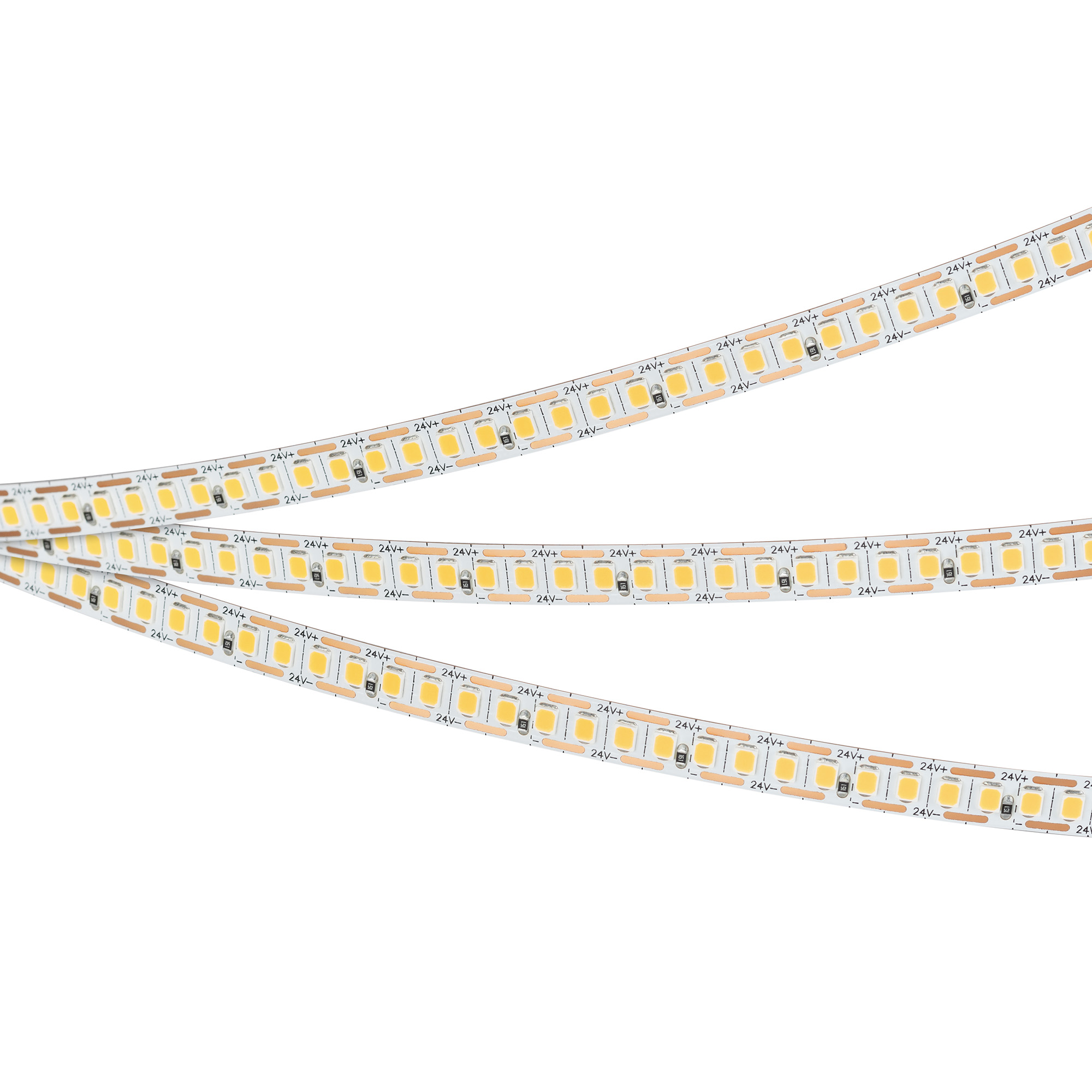 Лента RT-A200-8mm 24V Warm3000-CX1 (16 W/m, IP20, 5m) 046941 - Светодиодная гибкая лента RT-A200, открытая IP20, кратность резки 1 светодиод. Светодиоды 2835, 200 шт/м (1000 шт на 5 м), белая плата 8 мм, скотч 3M. Цвет ТЕПЛЫЙ 3000 K, цветопередача CRI>90,