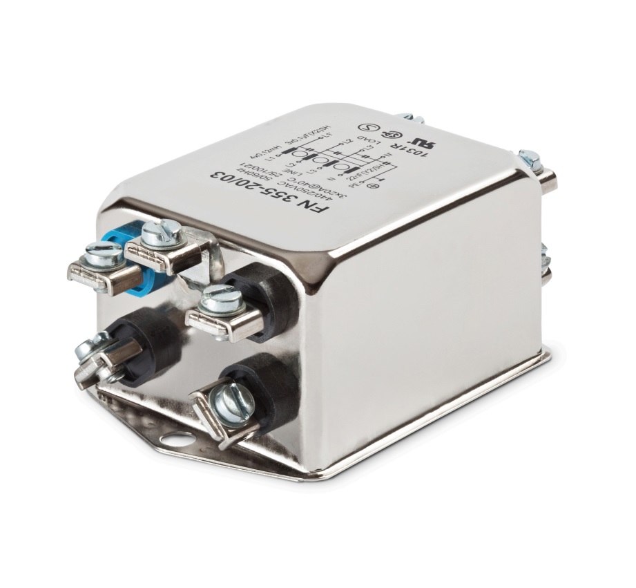 FN355-6-05 - Фильтр сетевой трехфазный 3х20А 250В