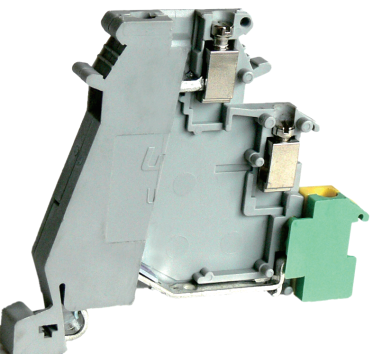 Трехуровневая клемма UKJ-DOK1.5 - Этажная клемма, 3 этажа, тип фиксации провода: винтовой, номинальное сечение: 1,5 мм кв., 8A, 250V, ширина: 6,2 мм, цвет: серый тип монтажа: