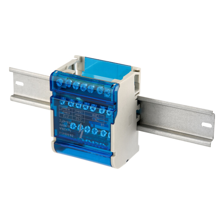 Шина на DIN-рейку в корпусе (кросс-модуль) 4х7 11-2304-7