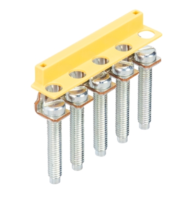 Соед. мостик IVB WKN6 TK-5 - Соединительная перемычка, винтовая, изолированная, 5 полюсов, для клемм: WKN 6 TK... цвет: желтый