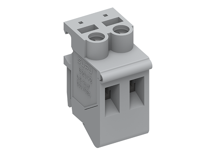 Клеммная колодка 620422 - Клеммная колодка для трансформаторов, 2 полюса, сечение проводника: 4 мм кв., тип фиксации провода: винтовой, 32A, 600V, цвет: оранжевый, тип монтажа: на трансформаторную стойку