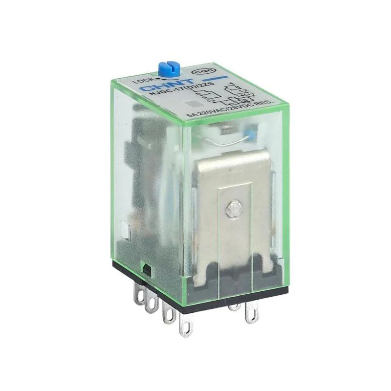 Реле промежуточное с кнопкой тестирования NJDC-17(D)/4ZS 4 конт. с инд. LED 3А AC220В 651141