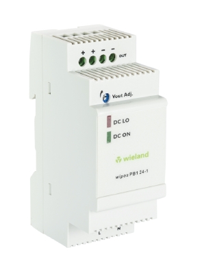 Блок питания WIPOS PB1 24-1.0 - Источник питания, однофазный, 24 V / 1 A, 24 W; диапазон входных напряжений: 90 – 264 V AC, 120 – 375 V DC; габариты (мм): ширина x высота x глубина: 35 x 91 x 57; вес 0,13 кг; монтаж: на DIN рейку, температура окружающей с
