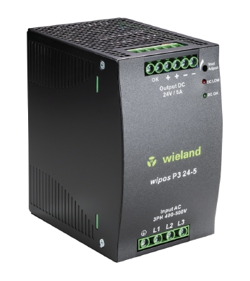 Блок питания WIPOS P1 24-5 - Источник питания, однофазный, 24 V / 5 A, 142,5 W; диапазон входных напряжений: 115/230 V AC, 210 – 375 V DC; габариты (мм): ширина x высота x глубина: 64 x 124.5 x 123.6; вес 0,92 кг; монтаж: на DIN рейку, температура окружаю
