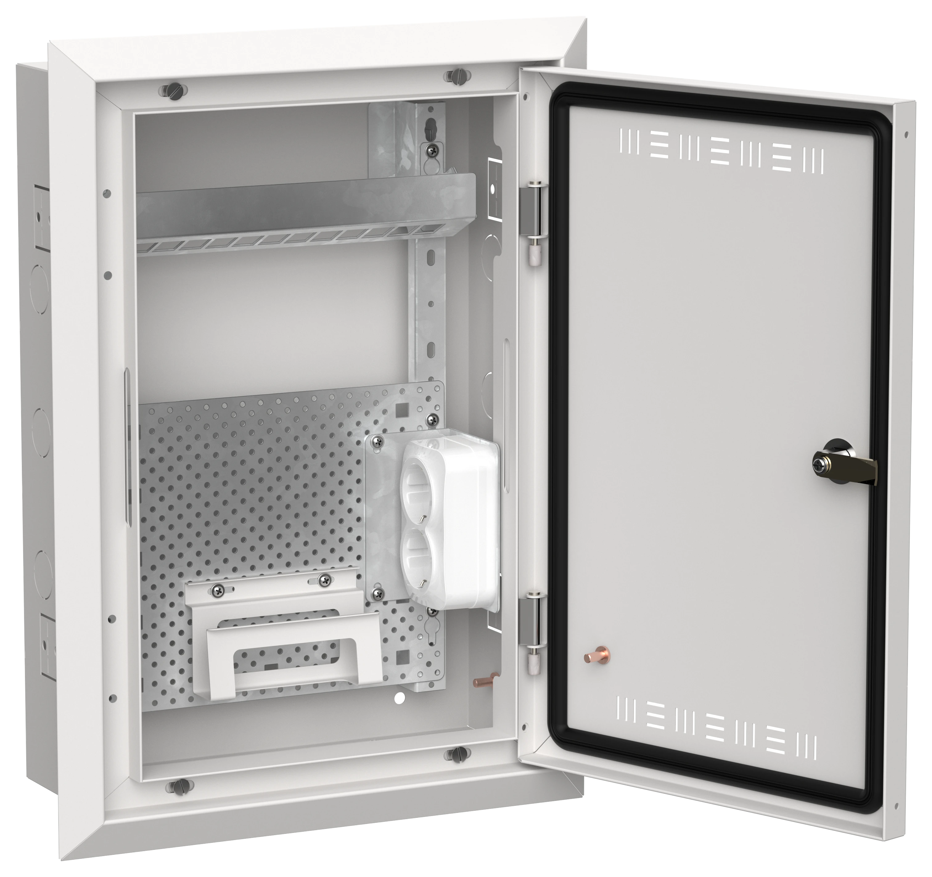 TITAN 5 Корпус мультимедиа ЩРв-24 (1х24) 505х365х130мм IP30 белый IEK