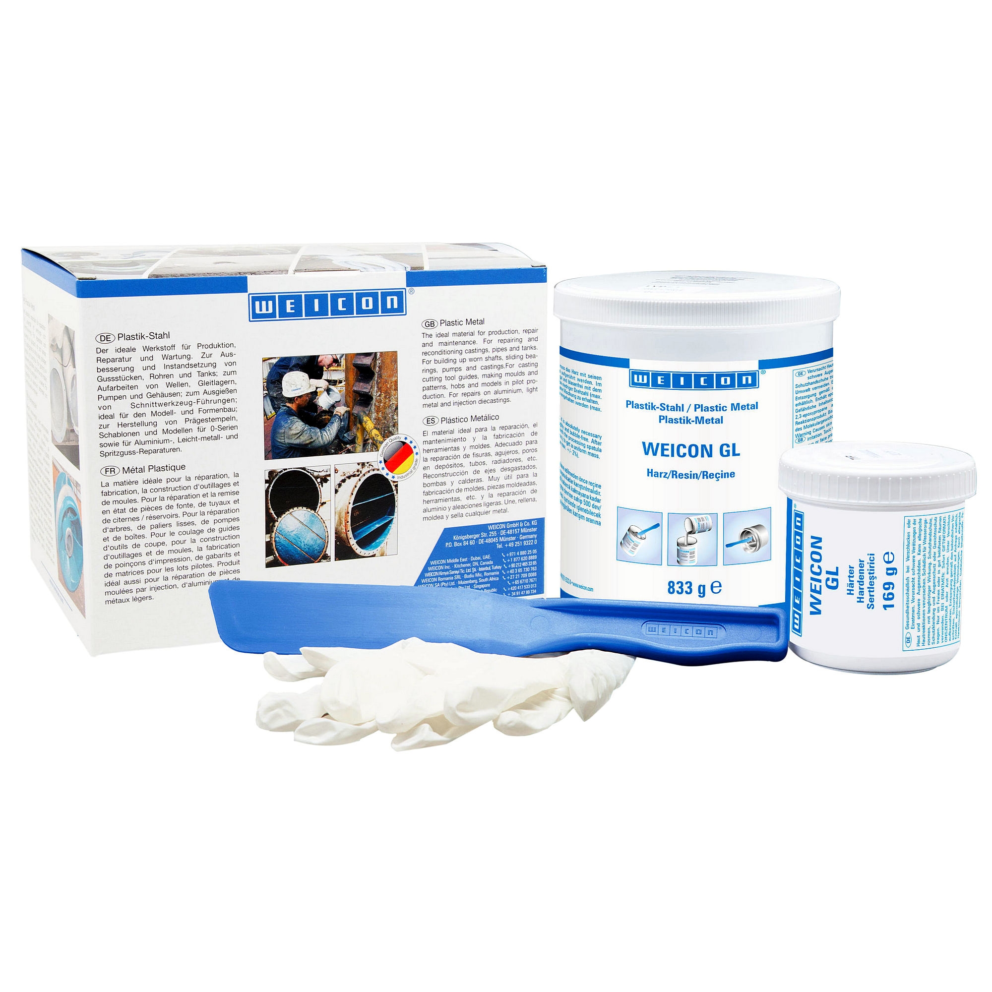wcn10700010 - 10057800 WEICON GL (1,0 кг) Эпоксидный композит с минеральным наполнением