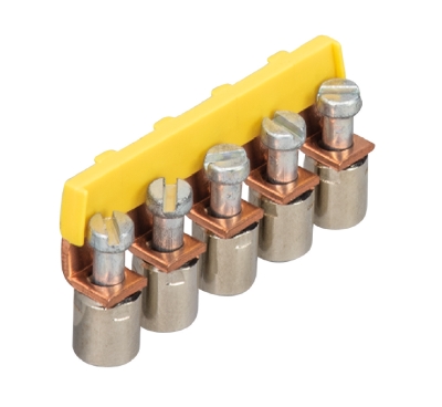 Соед. мостик IVB WK 6-9 - Соединительная перемычка, винтовая, изолированная, 9 полюсов, для клемм: WK 6/U