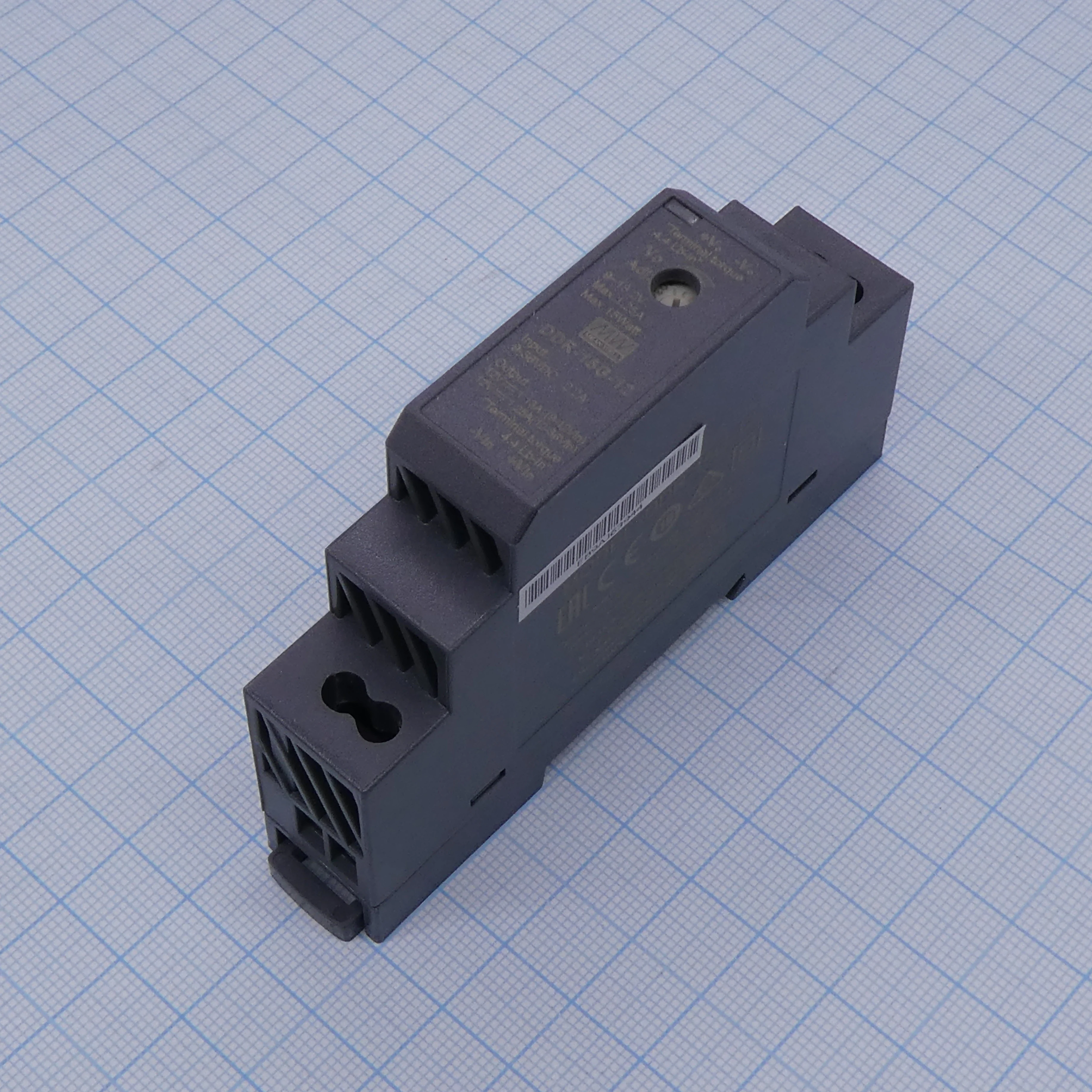DDR-15G-12 - DC-DC, 15Вт, вход 9…36 В DC, выход 12В/1.25А, изоляция 4000В DC, в кожухе на DIN-рейку, 17.5х90х54.5мм, -40...+85°С
