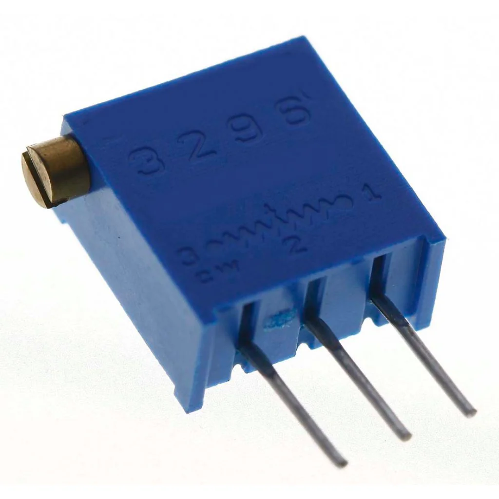TSR-3296X-502R - Потенциометр многооборотный керметный 5кОм 0.5Вт ±10% 30 ±2 оборотов, (11 X 5 X 10мм)