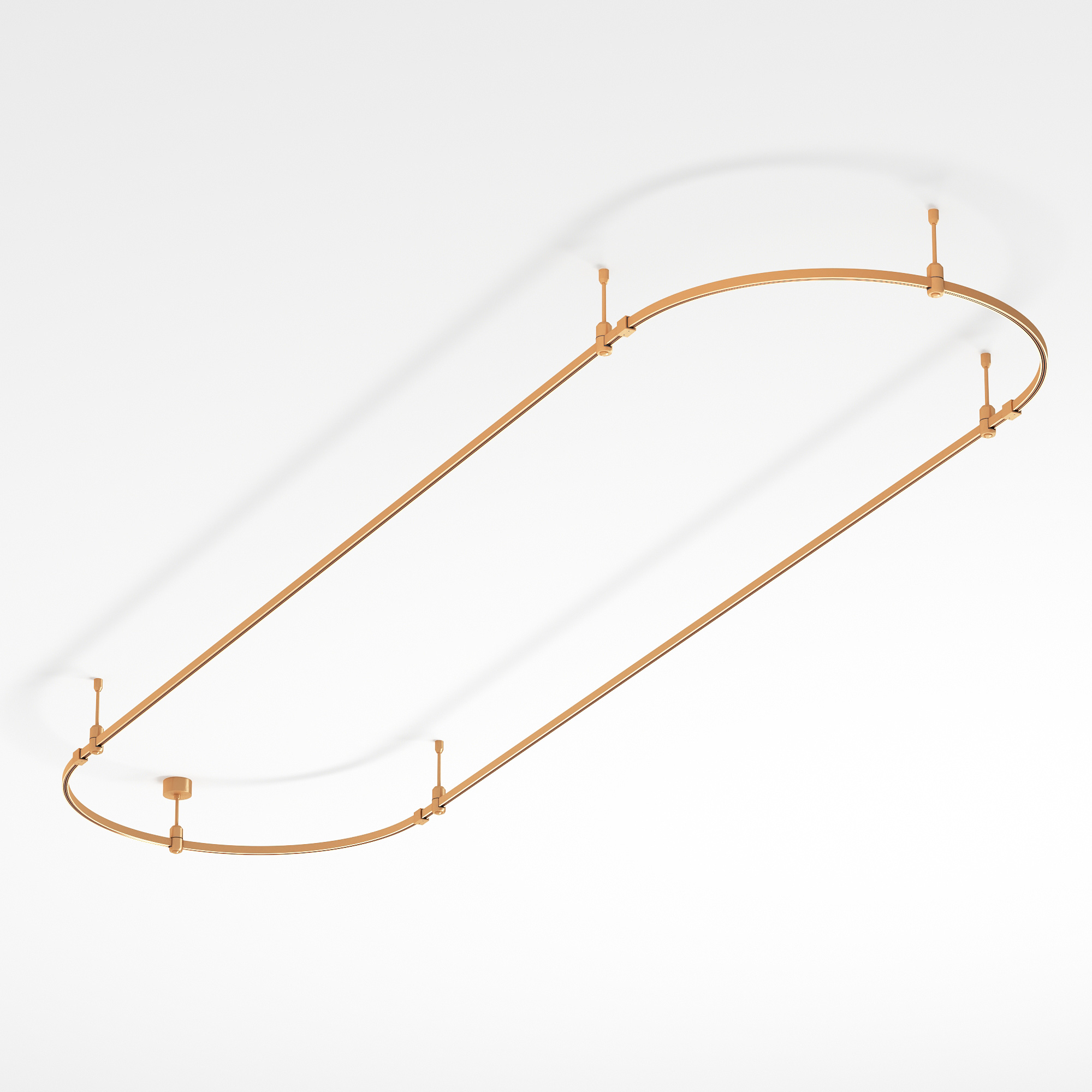 Трек ART-APRIORI-OVAL-ROD-200-3000x1000 (GD) (Arlight, IP20 Металл, 3 года) 048502