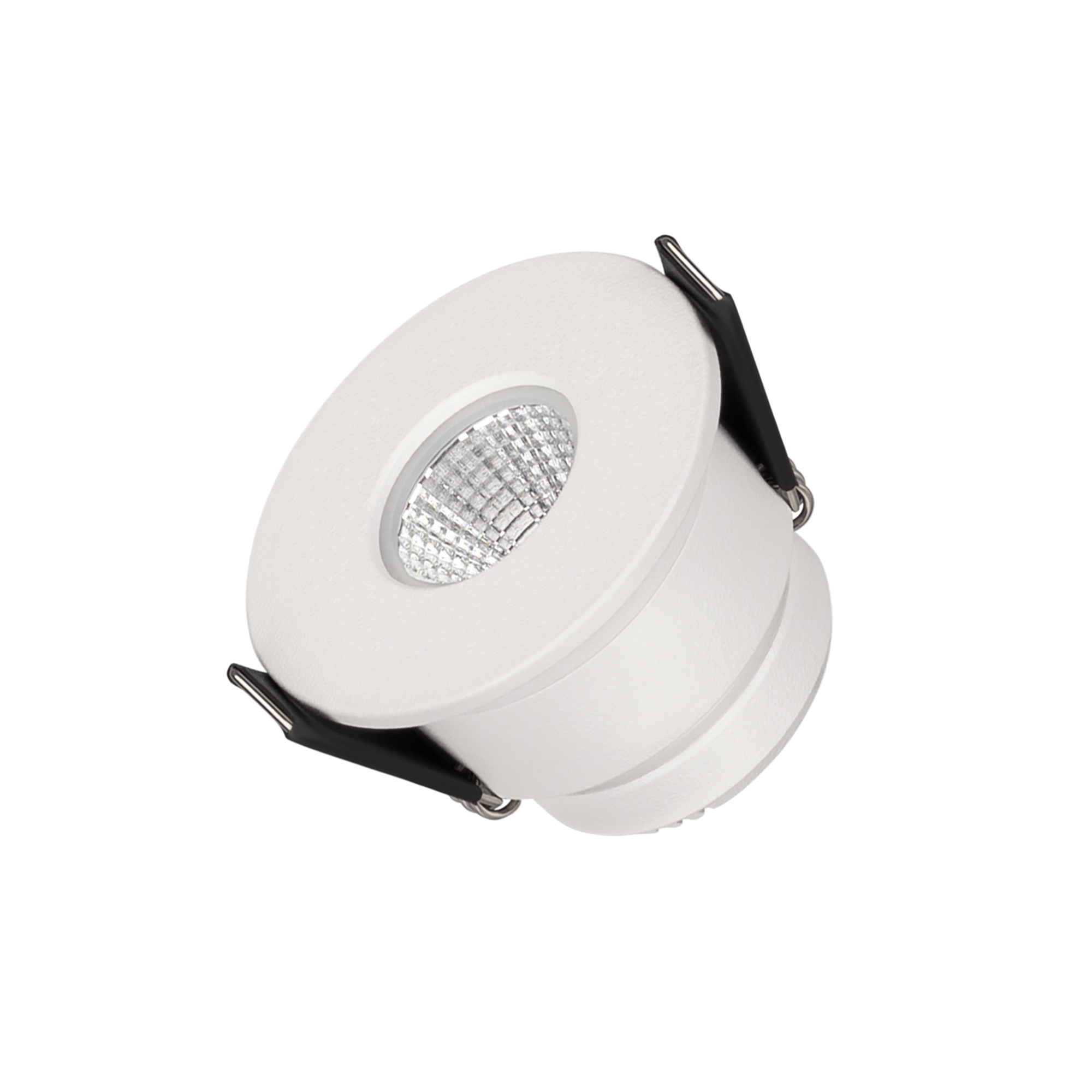 Светильник MS-GLORY-BUILT-R54-5W Warm3000 (WH, 38 deg, 230V) 047285 - Встраиваемый светильник даунлайт. Мощность 5 Вт, св. поток 400 лм, 80 лм/Вт, теплый 3000 K, CRI>90, угол 38°, напряжение питания 230 В. Белый круглый корпус из алюминия, экран PMMA, сте