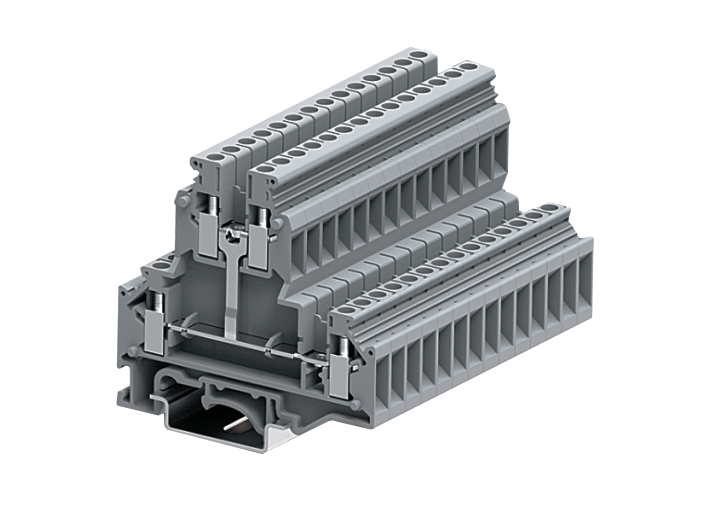 Этажная клемма 305921-PV - Этажная клемма, UKD4, межэтажное соединение, тип фиксации провода: винтовой, номинальное сечение: 4 мм кв., 32A, 500V, ширина: 6,2 мм, цвет: серый, тип монтажа: DIN 35