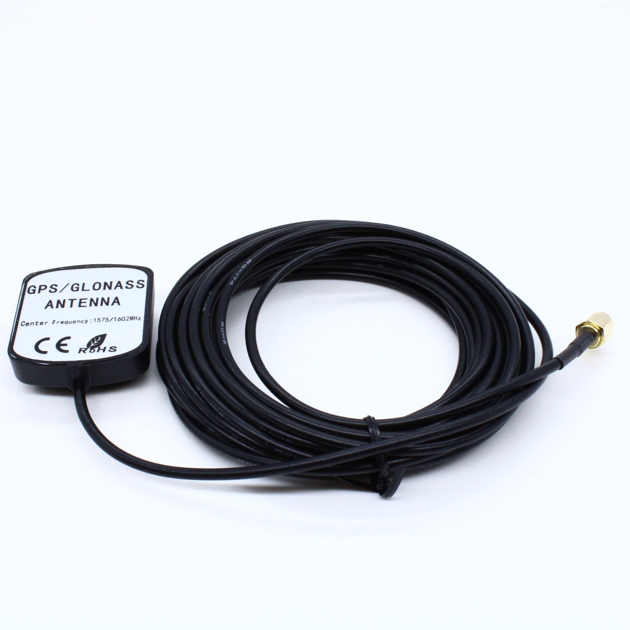 BY-GPS-GLONASS-10 - Антенна BY-GPS-GLONASS-10 пластиковый корпус, магнтитное крепление, SMA, 5м, 42x36мм