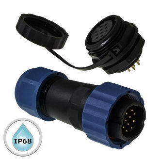 SZC21 10P-M-FB - Разъём герметичный SZC21 10P-M-FB, 10 контактов