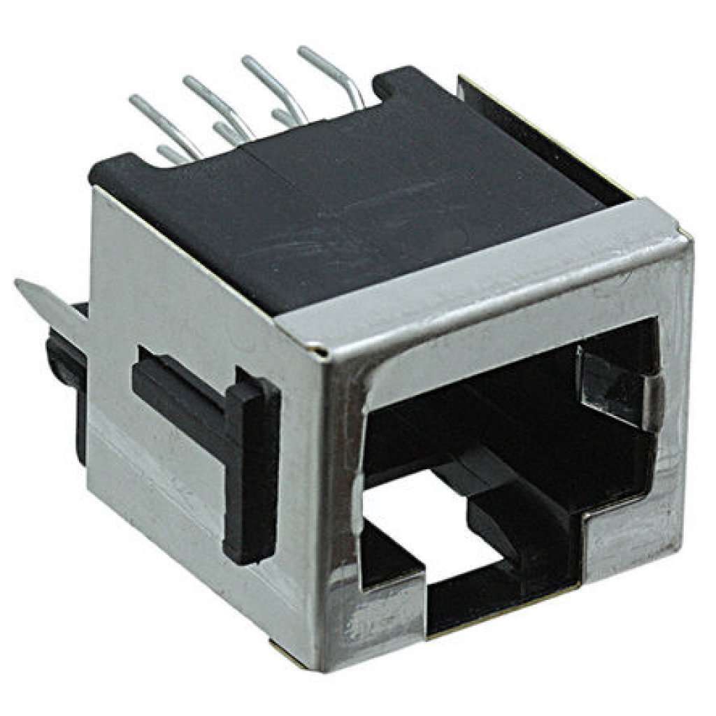 100616-1 - Модульный разъем, Cat3, RJ45, Гнездо, 8 контакт(-ов), 8 вывод(-ов), 1 порт(-ов)