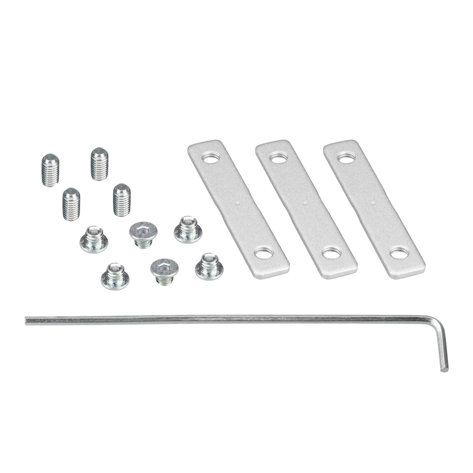 Соединитель профиля S2-LINE-3360-180 Set 023513 - прямой коннектор для соединения 2-х отрезков профиля S2-LINE 3360. Установка в паз на профиле. В комплекте: соединитель-3 шт., потайной винт длинный -6 шт., винт - 4 шт., короткий шестигранный ключ 1шт. Це